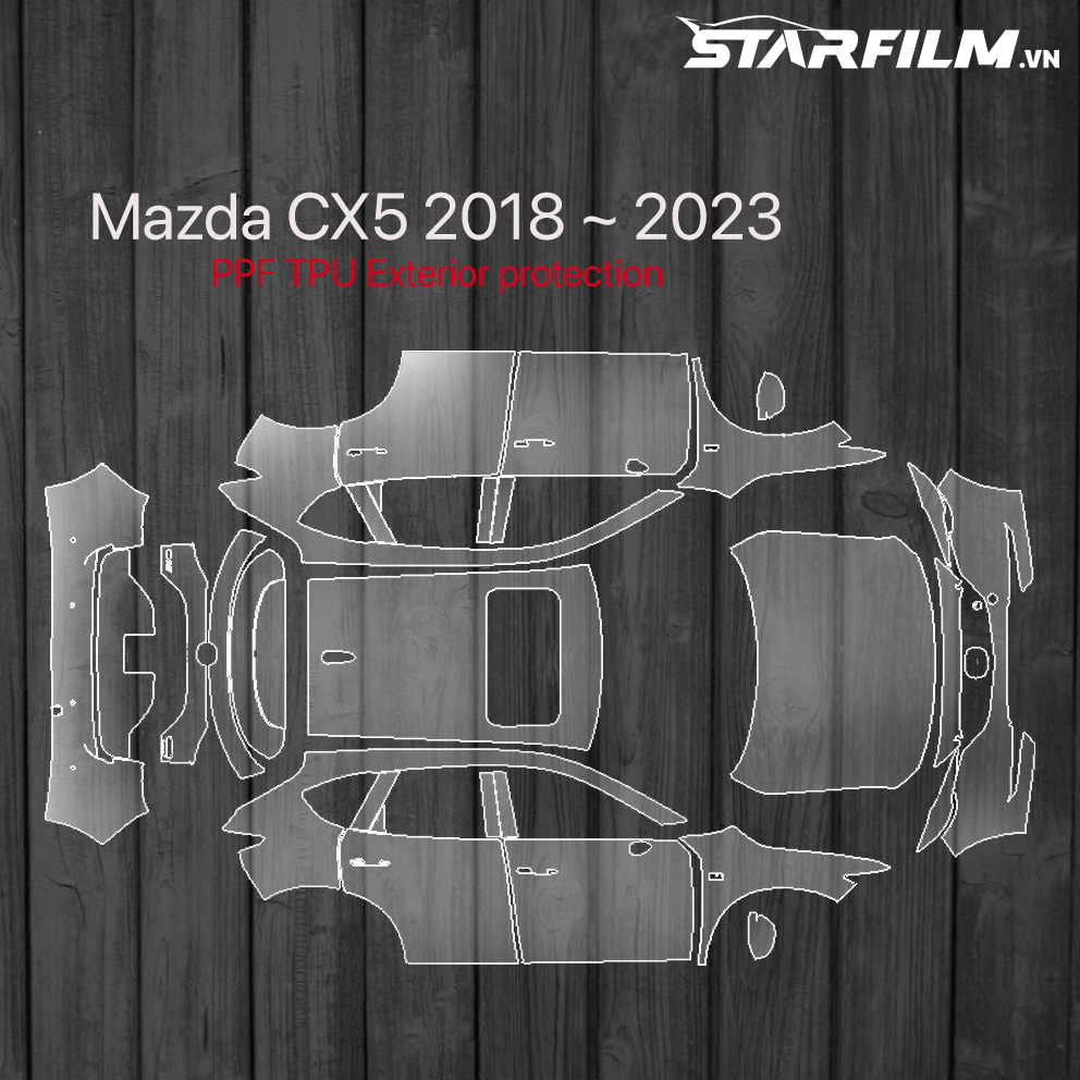 Mazda Cx5 2020 ~ 2023 PPF bảo vệ chống xước full xe STARFILM